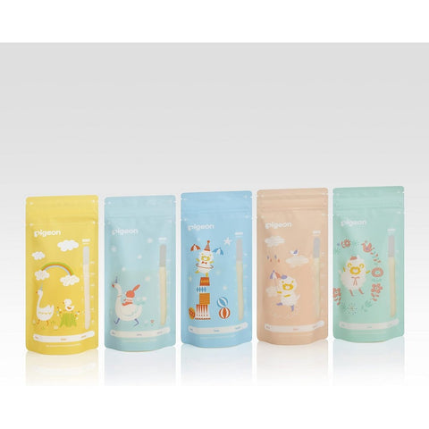 Pigeon Breast Milk Storage Bag- 5 Assorted Design