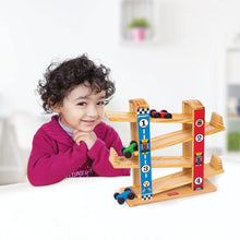 Load image into Gallery viewer, Ramp Racer Wooden Racing Toy With 3 Mini Cars
