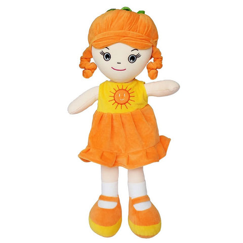 Orange & Red Plush Stuffed Cute Huggable Big Doll Soft Toy- 50cm