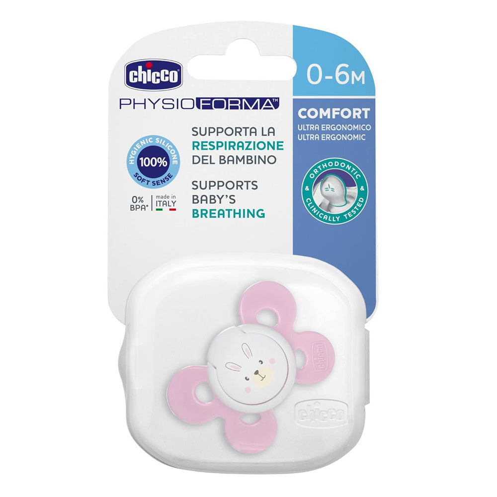Chicco Silicone Soother Comfort - Pink