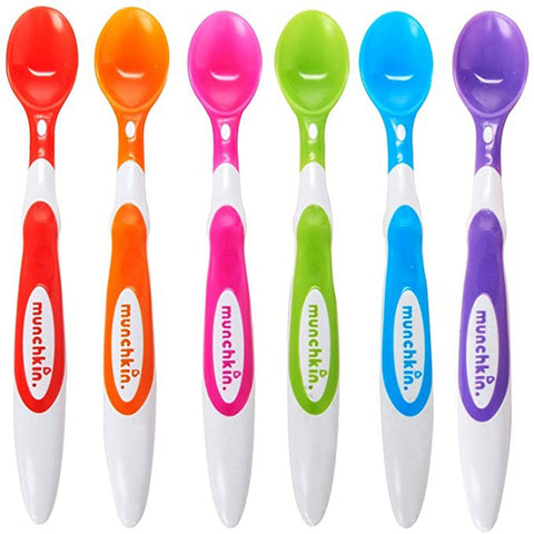 Multicolour Infant Soft Tip Spoons - Pack of 6
