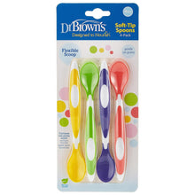 Load image into Gallery viewer, Multi Color Soft-Tip Spoons (Pack Of 4)
