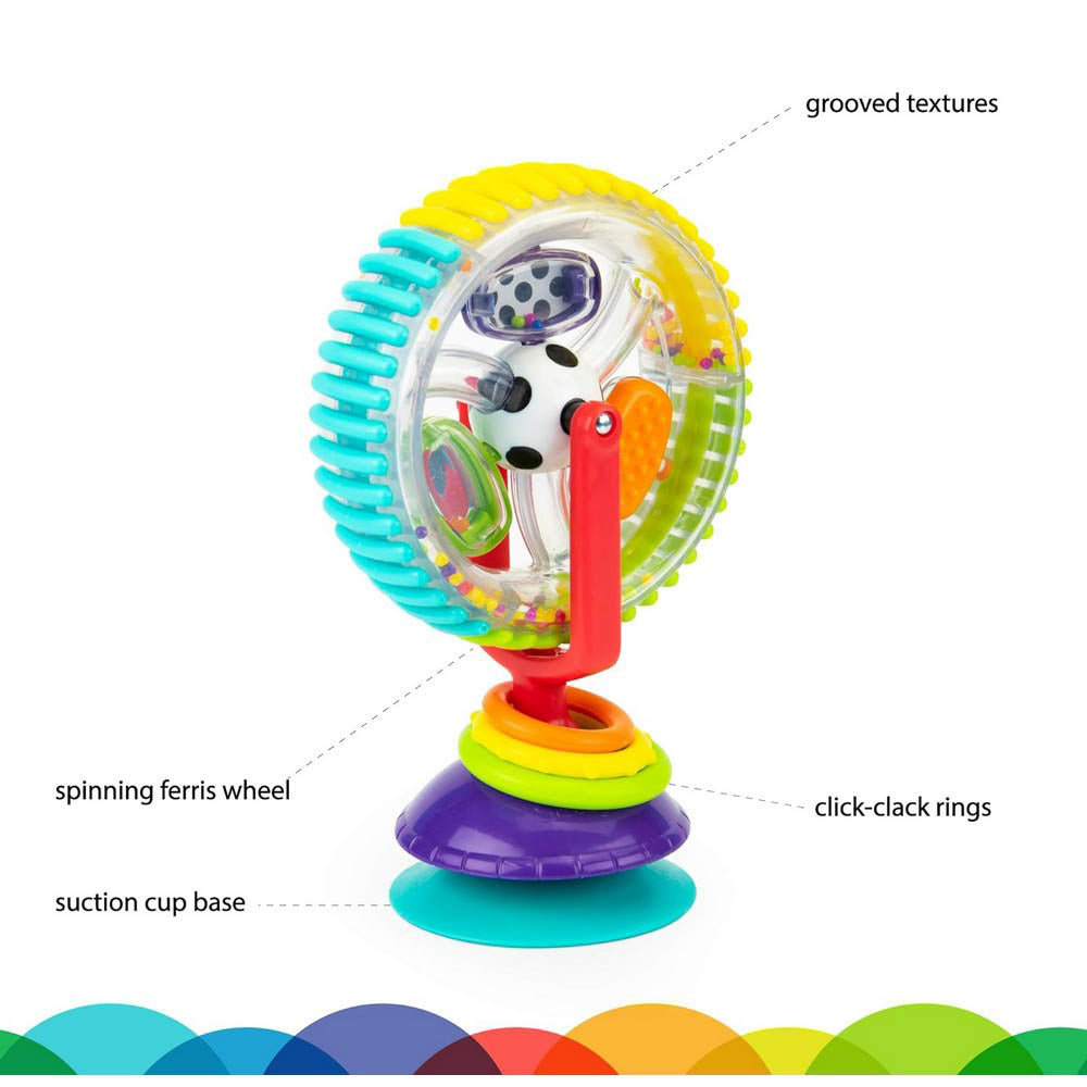 Sassy Wonder Wheel Toy With Suction Base(Color May Vary)