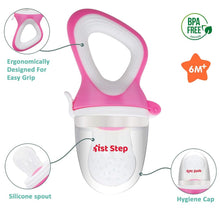Load image into Gallery viewer, Pink Silicone Food Feeder

