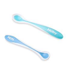 Load image into Gallery viewer, Blue And Green Hot Safe Spoons Pack Of 2
