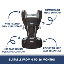 Load image into Gallery viewer, Baby Carrier With 5 In 1 Hip Seat-Blue &amp; Black

