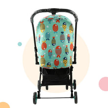 Load image into Gallery viewer, Green Fish Theme Sunny Stroller With Reversible Handlebar
