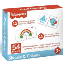 Load image into Gallery viewer, Shapes &amp; Colours Learning Puzzle For Kids- 54 Pieces
