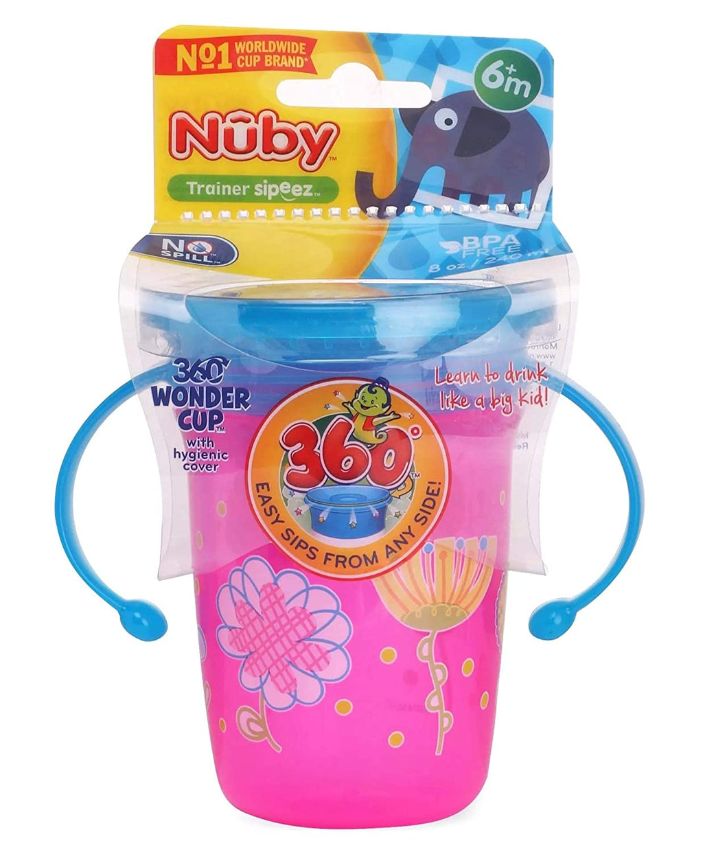 360° Wonder Cup Printed With Handle - 240ml
