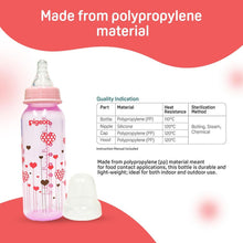 Load image into Gallery viewer, Pink Flexible Premium Crystal Peristaltic Feeding Bottle - 240 ml
