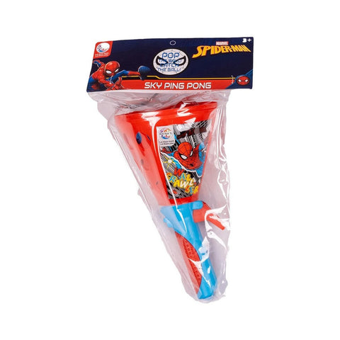 Red Spider Man Printed Click & Catch Twin Ball Game