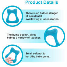 Load image into Gallery viewer, Blue Tooth Shape Silicone Teether With Carry Case
