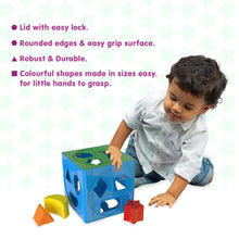 Load image into Gallery viewer, 2 In 1 Shape Sorting Cube And Aeroplane Pull Along Toy
