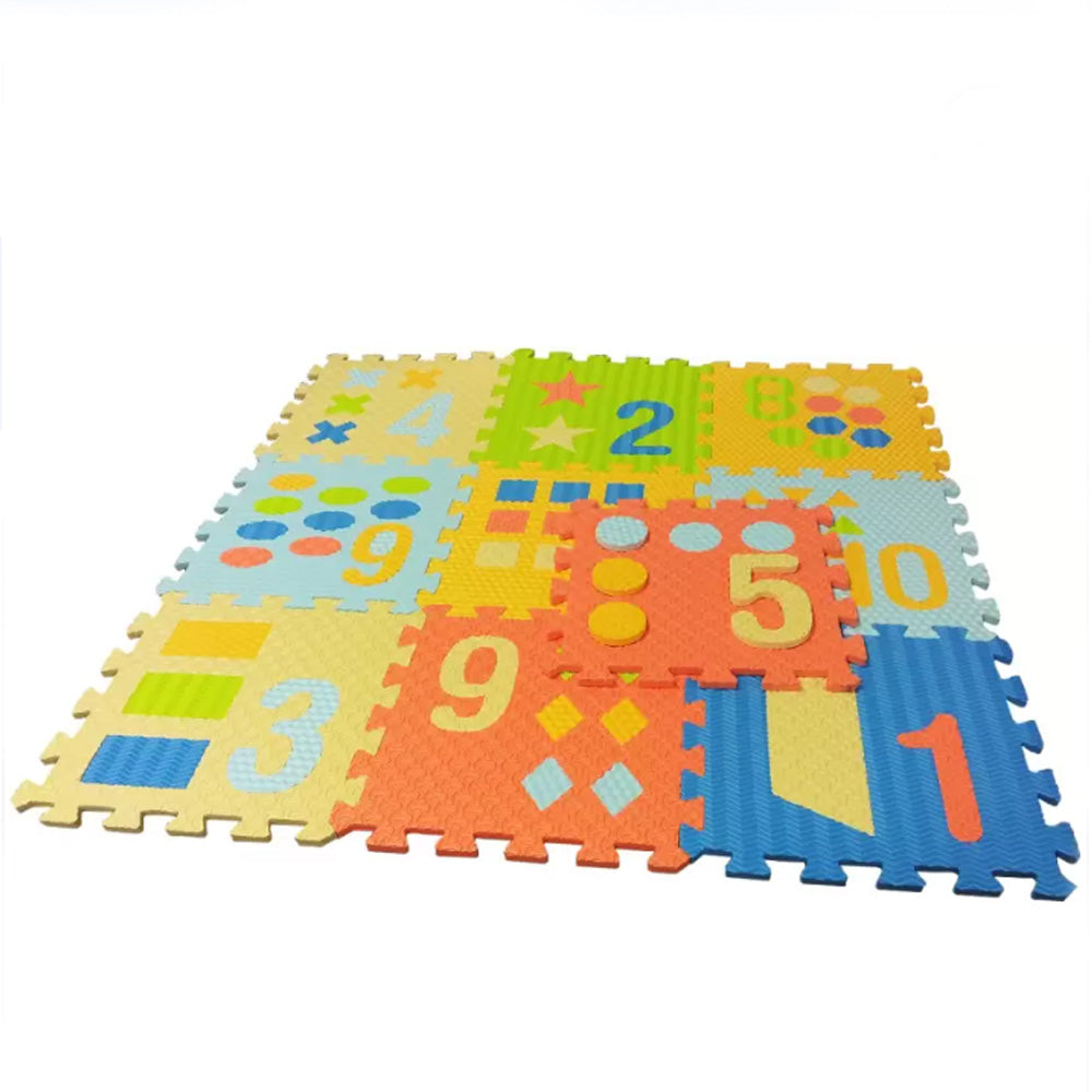 Sunta Numbers & Shapes Puzzle Foam Mat - 10 Pieces
