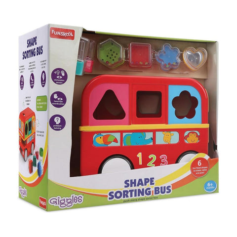 Red Shape Sorting Bus