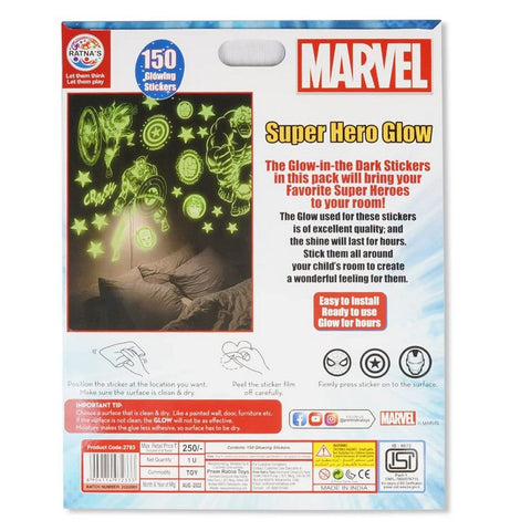 Marvel Super Hero Glow In The Dark Sticker