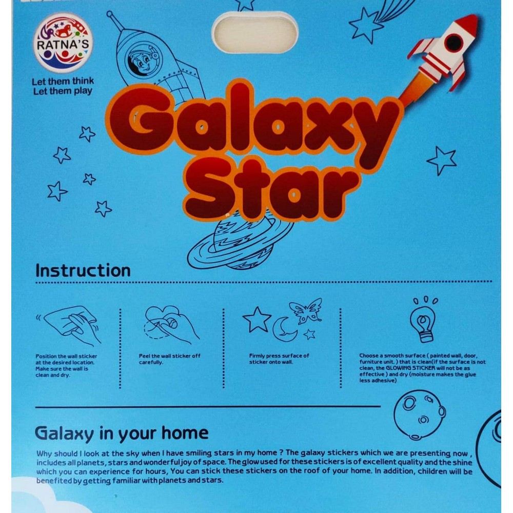 Galaxy Star Glow In The Dark Wall Sticker
