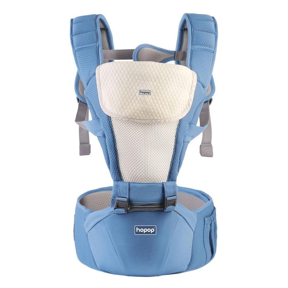 Baby Carrier With 5 In 1 Hip Seat-Blue & Black