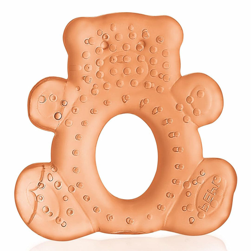 Orange Teddy Shaped Water Filled Teether With Carry Case