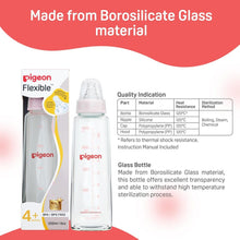 Load image into Gallery viewer, Pink Glass Feeding Bottle With 2 Nipples - 240ml

