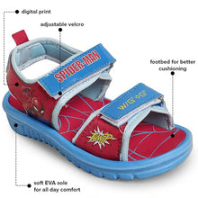 Load image into Gallery viewer, Red Spiderman Theme Velcro Closure Sandals
