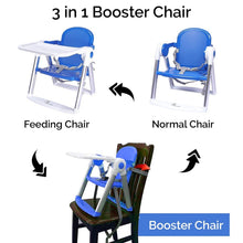 Load image into Gallery viewer, Blue 3 In 1 Jelly Bean Booster Chair
