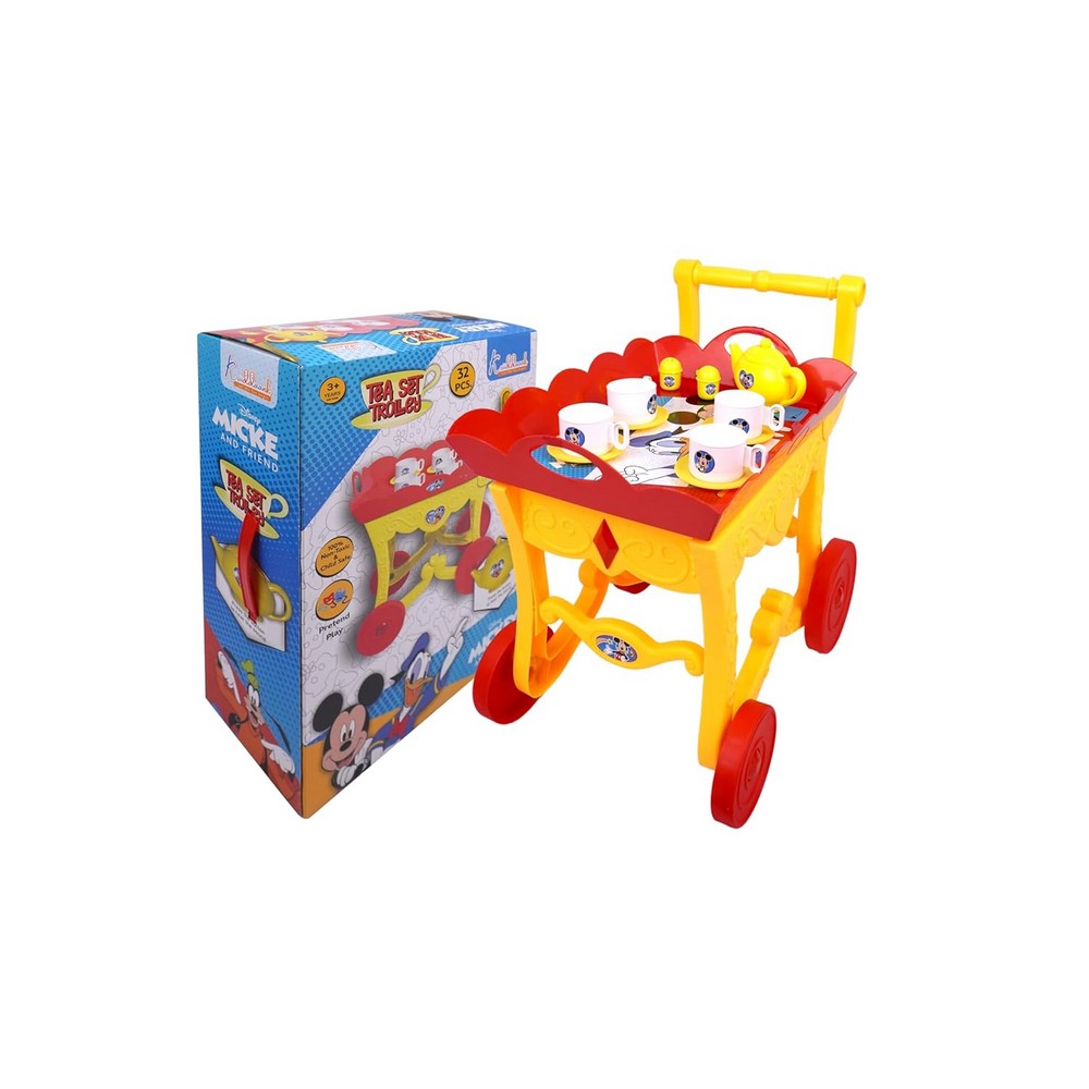 Mickey & Friends Theme Tea Set Trolley