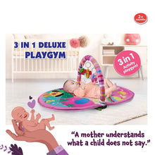 Load image into Gallery viewer, Pink 3 In 1 Deluxe Baby Playgym
