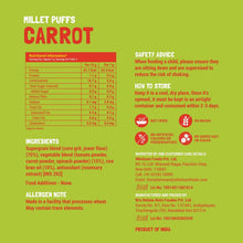 Load image into Gallery viewer, Slurrp Farm Carrot Flavour Millet Puffs - 15gm

