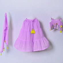 Load image into Gallery viewer, Lavender Embroidered Choli With Lehenga &amp; Dupatta
