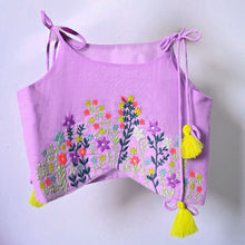 Load image into Gallery viewer, Lavender Embroidered Choli With Lehenga &amp; Dupatta
