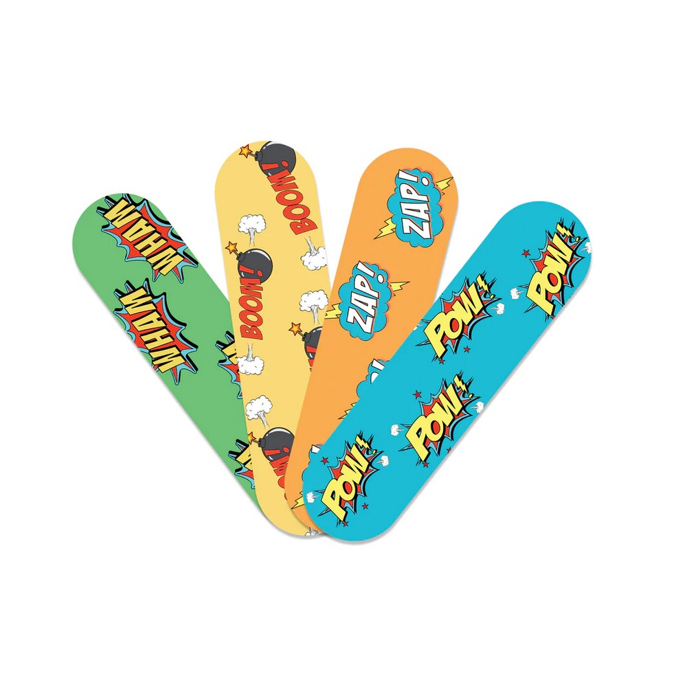 Yellow Non-Toxic Printed Bandages - 20 Strips