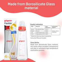 Load image into Gallery viewer, Red Glass Feeding Bottle With 2 Nipples- 200ml
