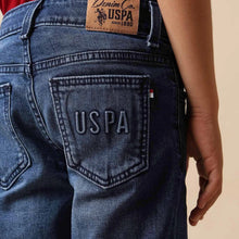 Load image into Gallery viewer, Denim Stone Washed Relaxed Fit Jeans
