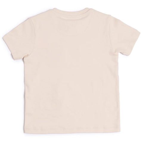 Beige Half Sleeves T-Shirt