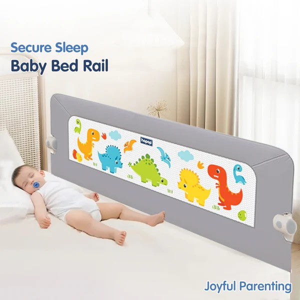 Grey Secure Sleep Baby Bed Rail Guard