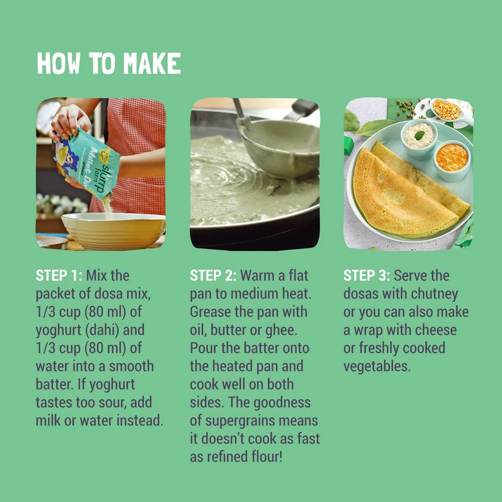 Spinach Millet Dosa Mix - 150gm