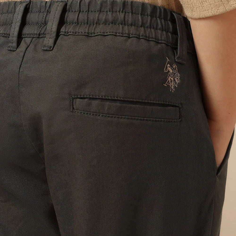 Olive Twill Regular Fit Trousers