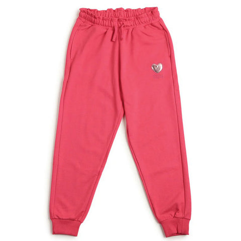 Pink Solid Regular Fit Track Pants