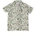 Green Abstract Printed Half Sleeves Shirt
