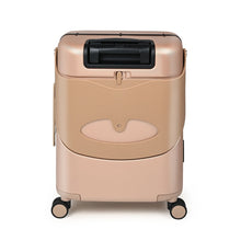 Load image into Gallery viewer, Miamily Champagne Gold Ride-On Trolley Carry-On Luggage 18 Inches
