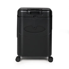 Load image into Gallery viewer, Midnight Black Ride-On Trolley Check-In Luggage 24 Inches
