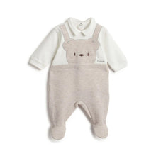 Load image into Gallery viewer, Beige Full Sleeves Bear Footsie
