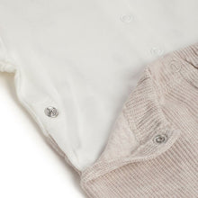 Load image into Gallery viewer, Beige Full Sleeves Bear Footsie

