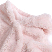 Load image into Gallery viewer, Pink Hooded Footsie With Folded Mittens
