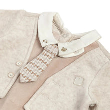 Load image into Gallery viewer, Beige Full Sleeves Footsie With Tie
