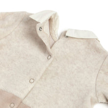Load image into Gallery viewer, Beige Full Sleeves Footsie With Tie
