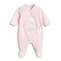 Pink Full Sleeves Printed Footsie