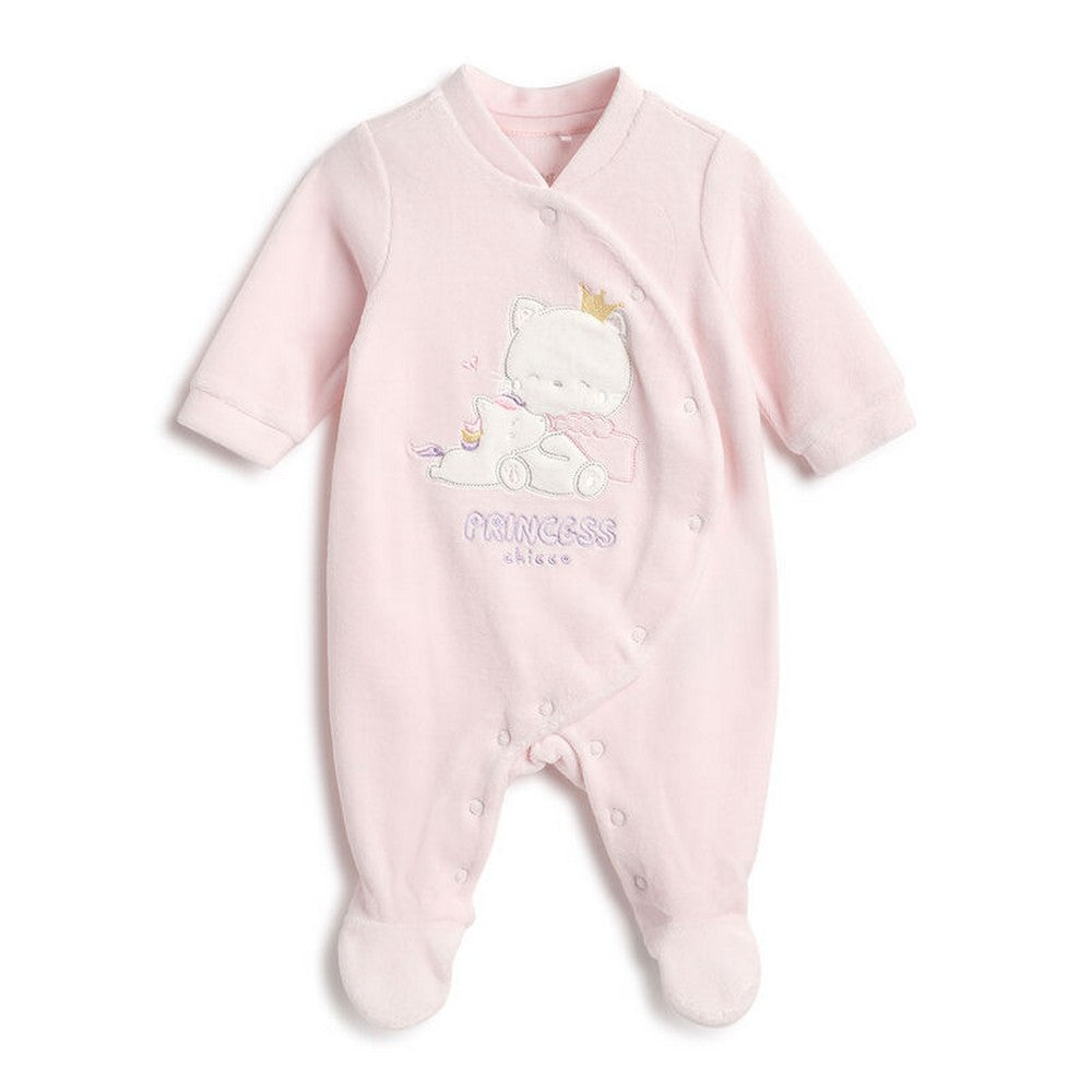 Pink Full Sleeves Printed Footsie