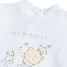 Load image into Gallery viewer, Blue Applique Full Sleeves Set

